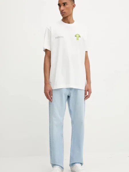 Футболка Pangaia с принтом белая