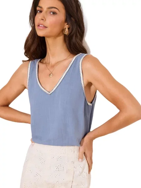 Lipsy Top opal alb