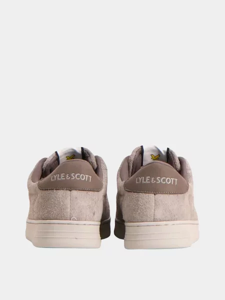 Замшевые кеды Lyle & Scott бежевые