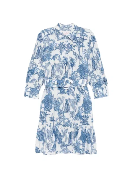 Cu centură rochie mini Mc2 Saint Barth alb