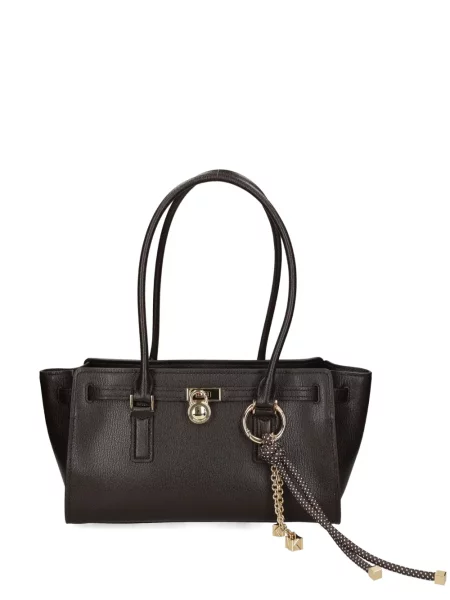 Δερμάτινη δερμάτινη τσάντα Michael Michael Kors καφέ