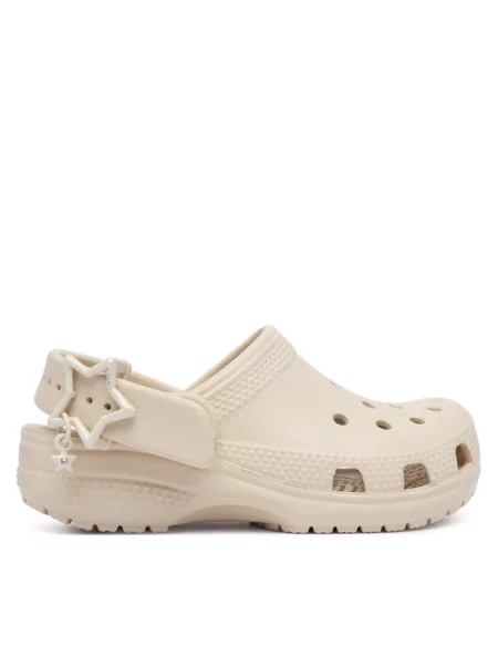 Natikače Crocs Classic Star Buckle Clog Svijetlo bež