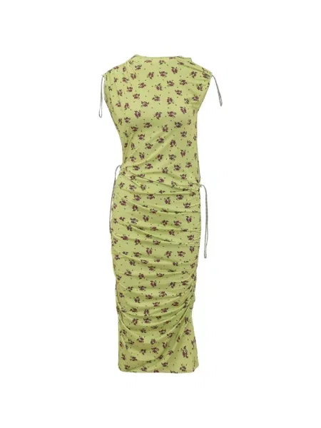 Rochie Coperni cu model floral cu imagine verde