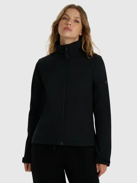 Kurtka softshell wiatroodporna membrana 4F czarna