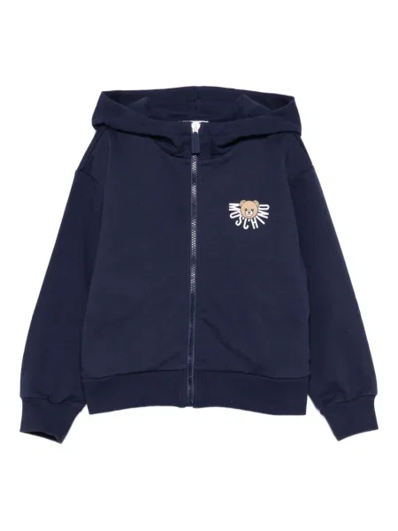 Bluza z kapturem dziecięca Moschino niebieska