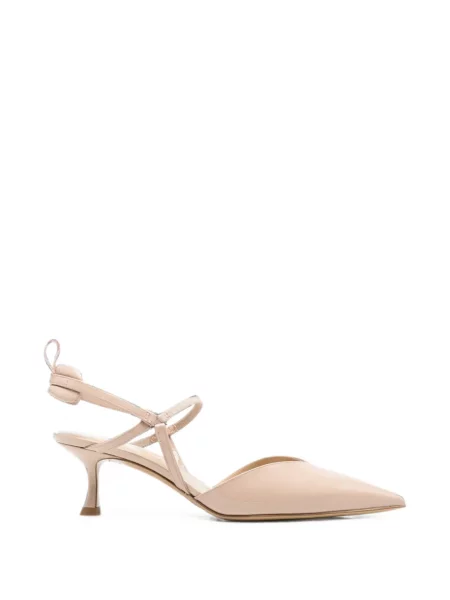 Pantofi cu toc Fendi slingback roz