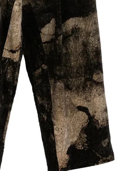Pantaloni Ziggy Chen cu imagine negru