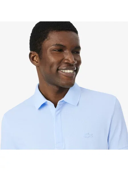 Lacoste Koszulka Polo Paris Stretch Piqué Regular Fit niebieska