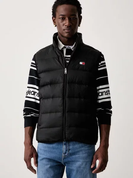 Tommy Jeans Vestă elegantă negru