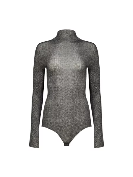 Kombinezon Mm6 Maison Margiela w jodełkę szary