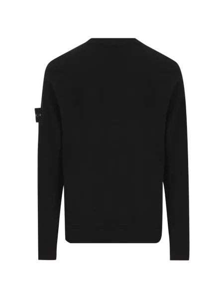 Суитчър Stone Island с кръгло деколте камъни черно