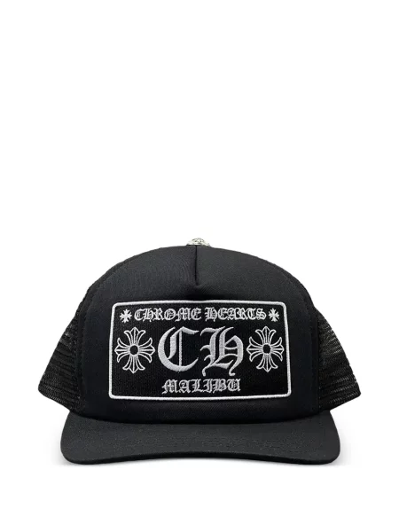 Căciulă Chrome Hearts cu motiv cu inimi negru