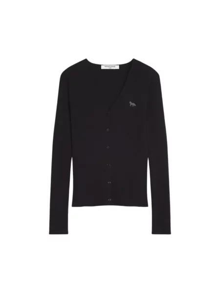 Kardigan Maison Kitsune w paski czarny