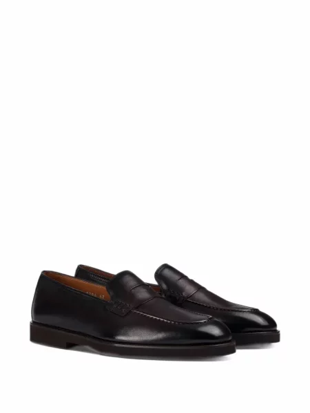 Pantofi loafer Doucal's din piele maro