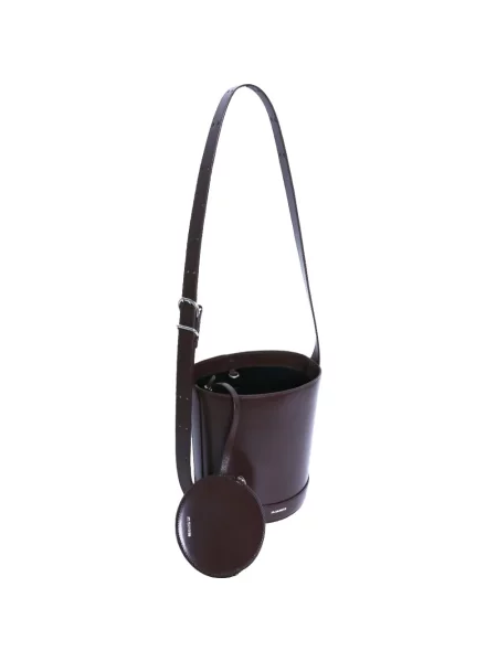 Geantă bucket Jil Sander roșu