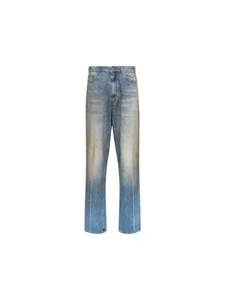 Jeansy straight leg Mm6 Maison Margiela niebieskie
