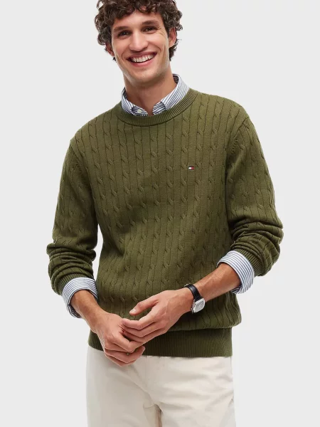 Класичний светр Tommy Hilfiger зелений