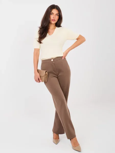 Pantaloni Rue Paris maro