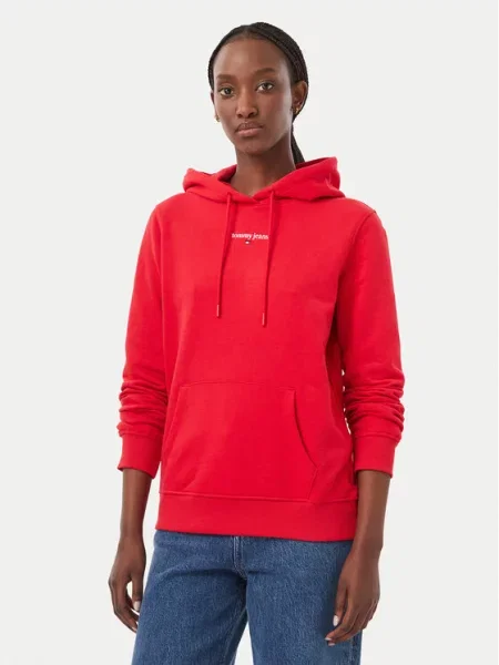 Tommy Jeans Суитшърт Classic Logo червен