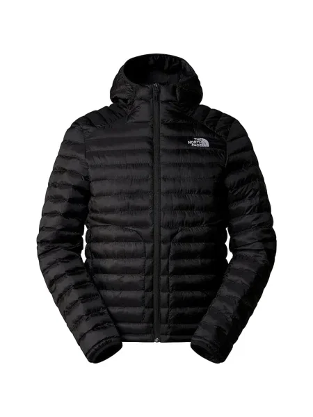 Pánska páperová bunda The North Face Huila Synthetic Hoodie black/asphalt grey čierna
