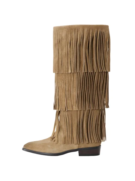 Vysoké čižmy Steve Madden Spur béžová