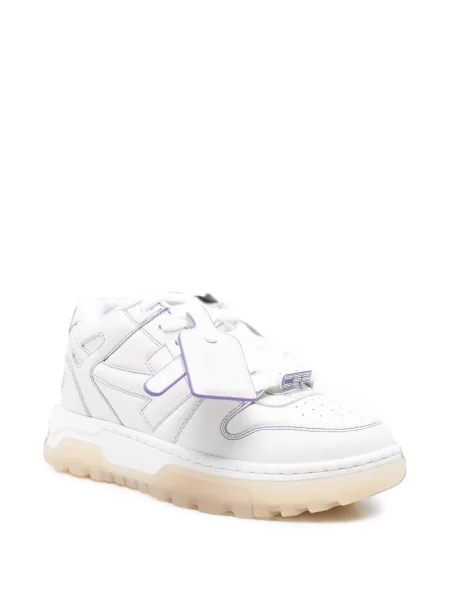 Fűzős csipkés chunky sneaker Off-white fehér