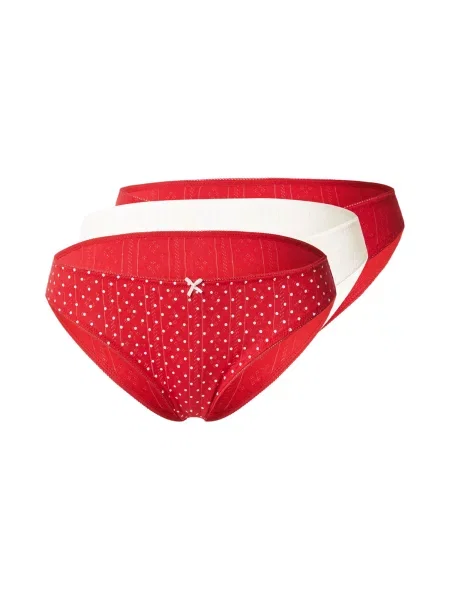 ETAM Spodnje hlačke Jolly slonovina / rdeča / črna bela