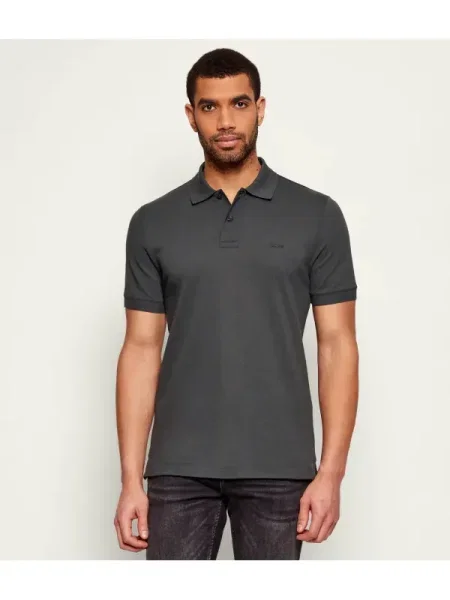 BOSS Tricou polo Pallas Verde negru