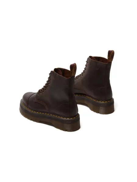 Botine Dr. Martens din piele cu platformă maro
