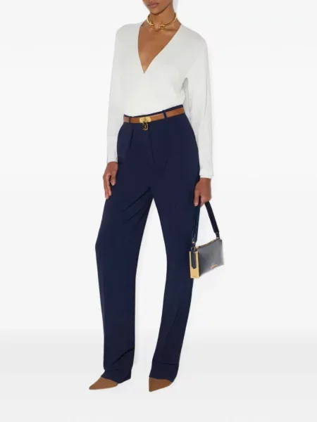 Ușor pantaloni Elisabetta Franchi albastru