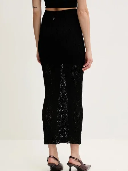 Silvian Heach spódnica GIRBOVA maxi ołówkowa czarny