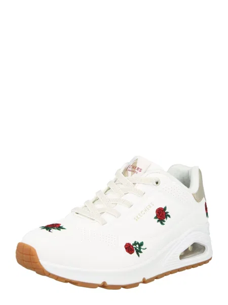 SKECHERS Nizke superge UNO CHAMPAGNE & ROSES zlata / temno zelena / temno rdeča bela