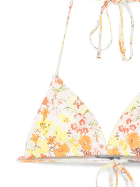 Bikini Zimmermann cu model floral cu imagine alb