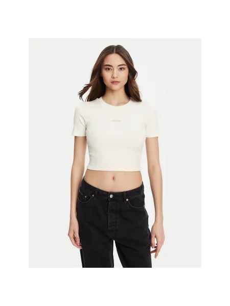Guess Póló Slim Fit fehér