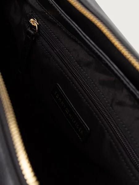 Tommy Hilfiger чанта tote дамска от имитация на кожа ESSENTIAL черно