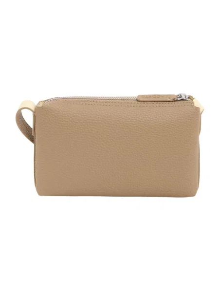 Torebka crossbody Lacoste beżowa