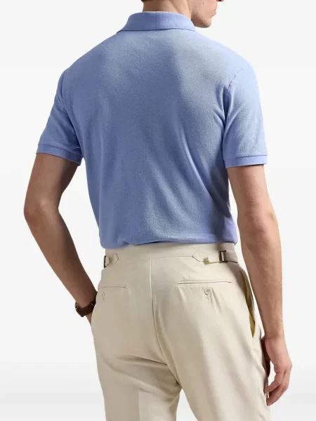 Kostkovaná dlouhá kšiltovka Polo Ralph Lauren bez rukávů modrá