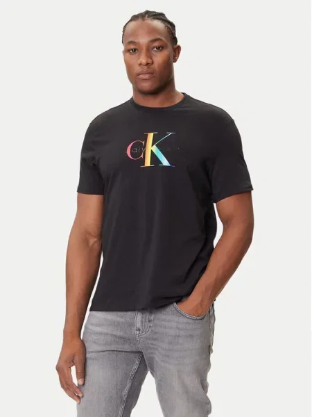 Calvin Klein Jeans T-Shirt Pride Graphic μαύρο