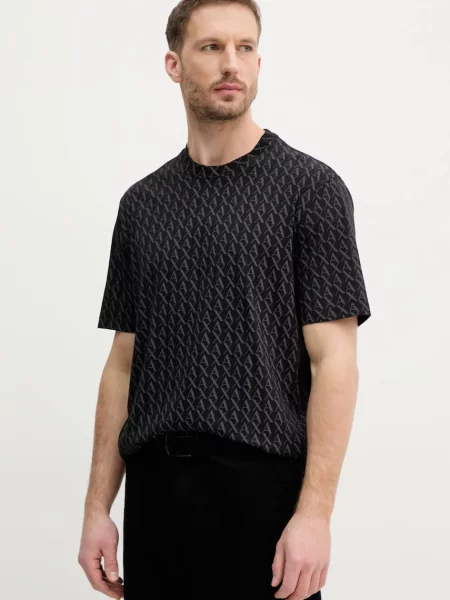 Armani Exchange póló fekete