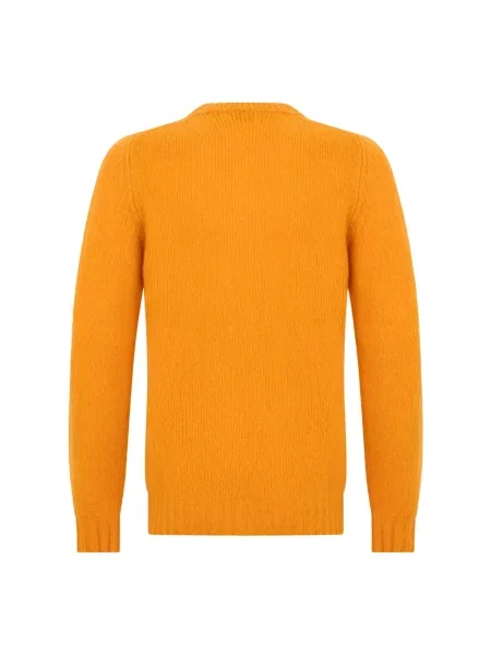 Sweter Fedeli wełniany pomarańczowy