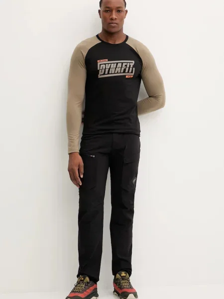 Спортивний лонгслів Dynafit візерунок зелений