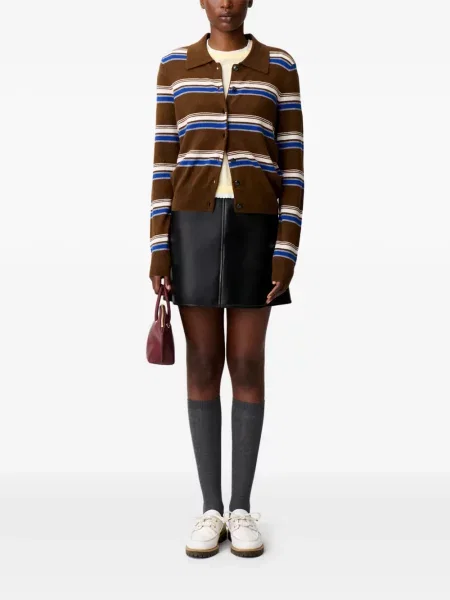 Плетена жилетка Claudie Pierlot кафяво