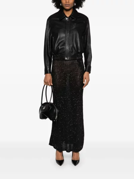 Fustă midi Balenciaga negru