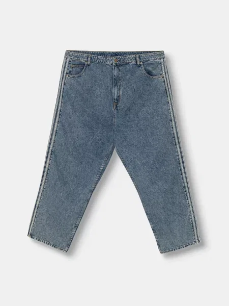 Adidas Originals blugi straight pentru bărbați Firebird albastru