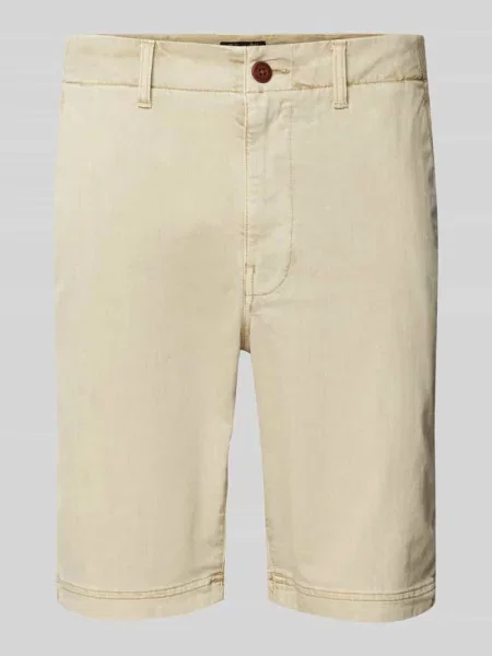 Szorty chinosy o kroju regular fit z bocznymi wpuszczanymi Superdry zielone