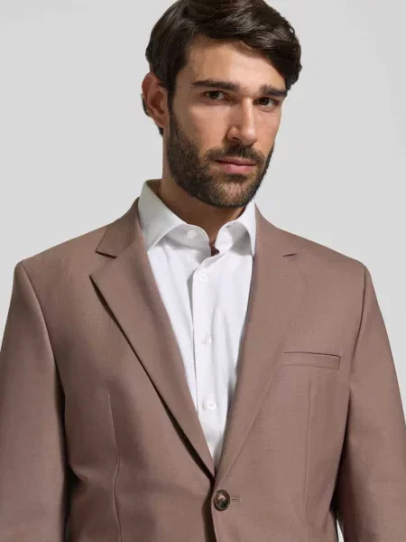 Garnitur o kroju super slim fit z mieszanki wełny model Hesten' Hugo