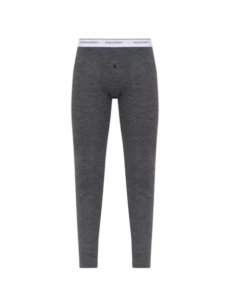 Pijamale Dsquared2 cu autograf gri