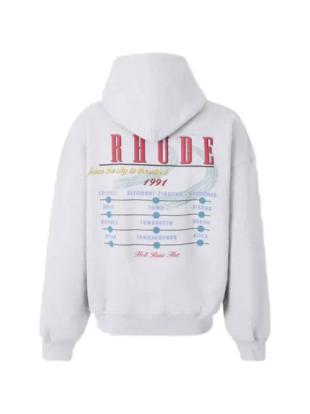 Hanorac cu glugă Rhude cu imagine gri