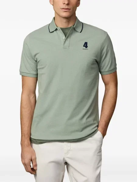 Tricou polo Hackett London cu imagine verde