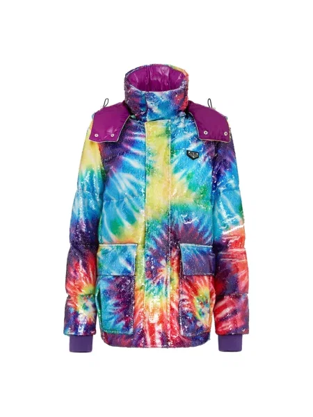 Wielobarwność kurtka bomber Philipp Plein z cekinami